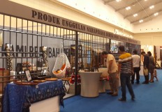 Inmates’ products displayed at TEI’s prison-like booth