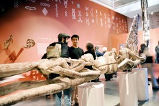 Exposition of Asmat culture to Italian public