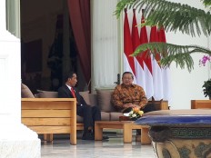 Jokowi, SBY meet again at Merdeka Palace