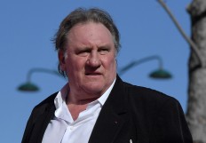 This file photo taken on September 5, 2017 shows French actor Gerard Depardieu arriving for the screening of the restored version of the movie 'Novecento - Atto Primo' by Bernardo Bertolucci, presented as part of Venice Classics selection at the 74th Venice Film Festival at Venice Lido. 
