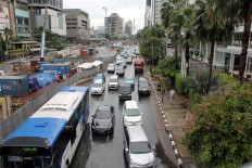 Design for Jl. Sudirman sidewalk restoration in final stage
