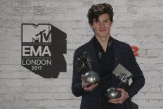 Shawn Mendes wins best artist at MTV Europe Music Awards