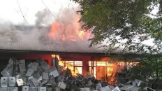 Bekasi regency's 2017 election ballots catch fire