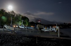 Several villages hit by volcanic ash after Mt. Agung erupts in Bali