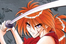 Kenshin Himura, one of the main characters from 'Rurouni Kenshin'. 