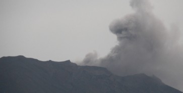 Mount Agung in Bali erupts