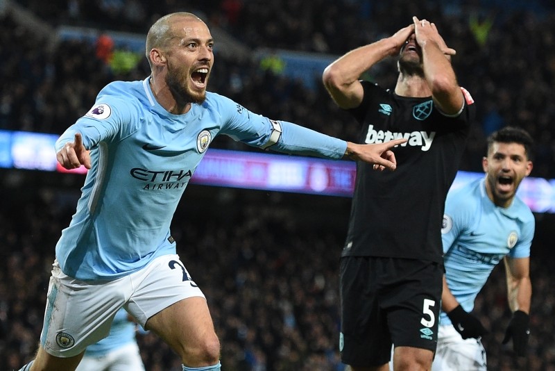 Record-equalling City savors Silva service