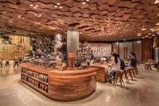 Starbucks Roastery in Shanghai, China. The Starbucks Reserve Roastery, which is the company's largest store of its kind, opened three years after the chain launched its first Roastery in Seattle. It is planning to open similar outlets in Milan, New York and Tokyo soon.