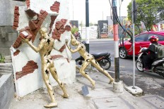 Street sculpture project takes over Yogyakarta's Kotabaru