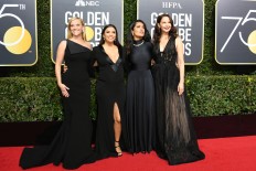 Hollywood stars declare war on sexual misconduct at Globes