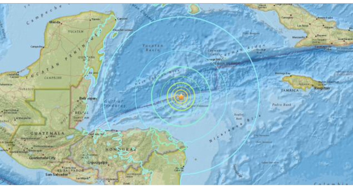 Magnitude 7.6 earthquake strikes off Honduras coast - World - The ...