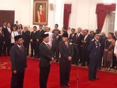 Jokowi inaugurates new Cabinet ministers