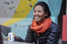 Female Sherpa from Nepal scales new heights