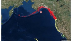 A powerful earthquake of magnitude 8.2 struck off the southern coast of Alaska early Tuesday, the USGS said.