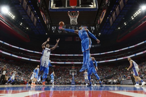 NBA: Anthony cracks 25,000 points as Thunder beat Pistons