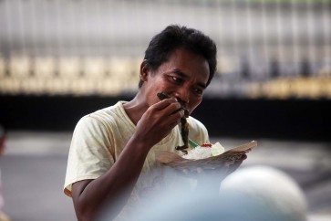 Giving free meals to the poor