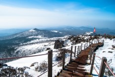 Snow hits more than 100 flights on the world's busiest air route