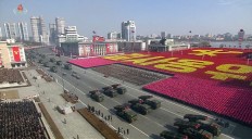  North Korea holds military parade on eve of Olympics 