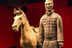 US man stole thumb of Chinese terracotta warrior statue