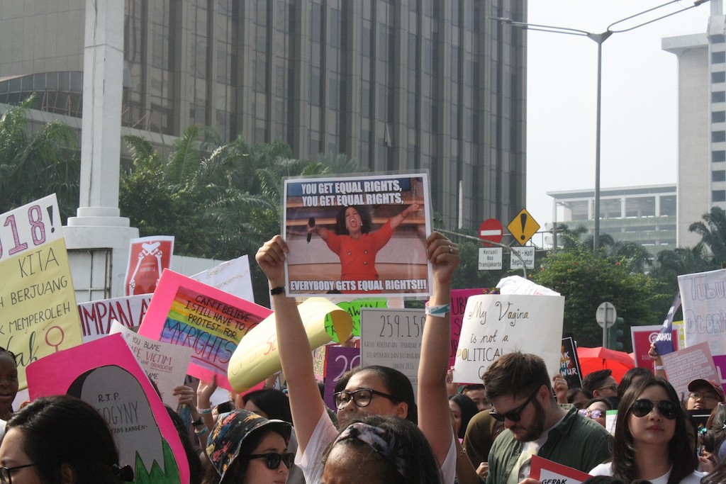 Feminists march for equality, end to gender violence