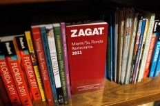 A Zagat book sits on a bookshelf at the Books & Books store on September 8, 2011 in Miami, Florida. Google Inc. announced it has purchased the restaurant guide publisher Zagat.