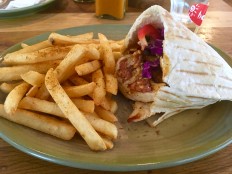 Nando's Chicken Pita with chips