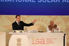 Macron pledges 700 million euros for new solar projects