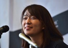 South Korean author Han Kang in Seoul on May 24, 2016. The author's work, 'The White Book', has been short-listed in the 2018 Man Booker International Prize on Thursday.