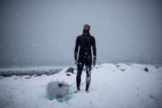 Braving the cold: Surfing above the Arctic Circle
