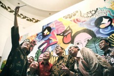 Mural artists showcase multidimensional Indonesia