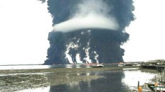 Pertamina, BPBD deny fire caused by oil spill clean-up