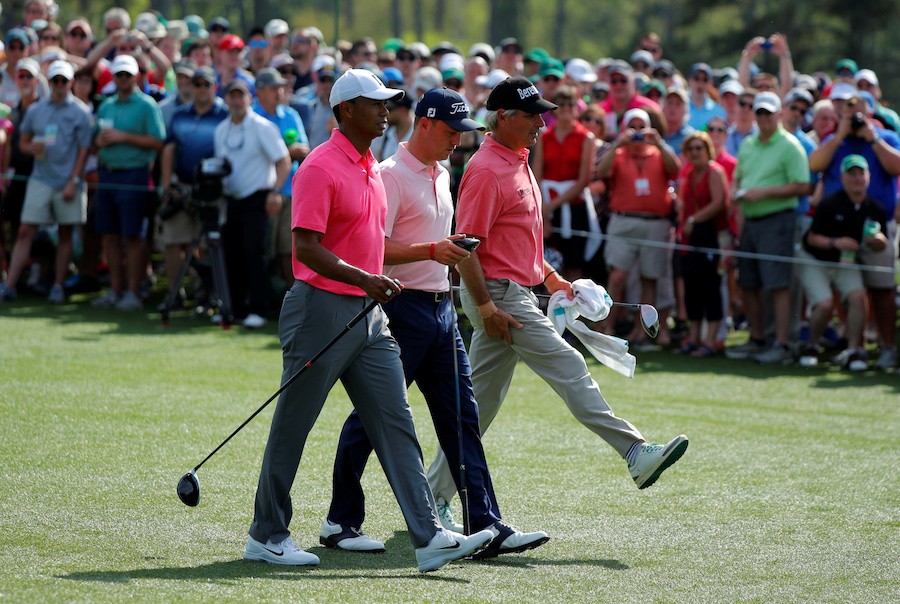 Everyone happy to see Woods back at Masters, for now