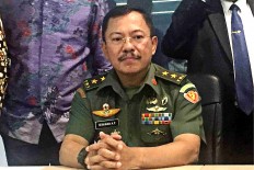 Terawan Agus Putranto attends a press conference on his ethical violation case. Terawan has been appointed health minister.