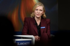 Australian actress Cate Blanchett attends the annual World Economic Forum (WEF) on January 23, 2018 in Davos, eastern Switzerland. 