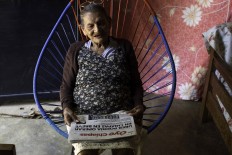 Mexican Guadalupe Palacios Garcia, 96, speaks during an interview with AFP at her house in Tuxtla Gutierrez, Chiapas, state, Mexico on April 18, 2018. Palacios learnt to read when she was 92 through a literacy program and is now in High School. 