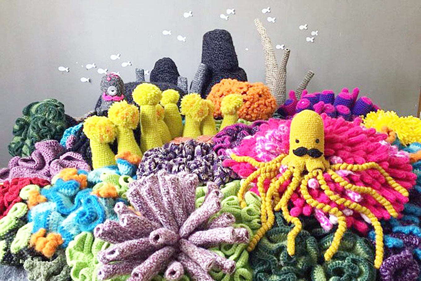 Mulyana Blowing Fresh Wind With Crochet For Artjog Art Culture The Jakarta Post