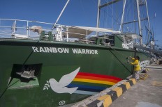 Greenpeace&rsquo;s Rainbow Warrior arrives in&nbsp;Jakarta