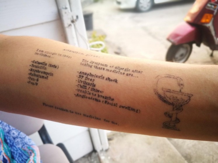 Chiang Mai Woman S Tattoo Is Practical Magic Se Asia The Jakarta Post