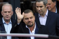 Actor Leonardo DiCaprio in Edinburgh, Scotland, on November 17, 2016.