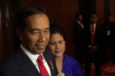 Jokowi attends Raditya Dika's wedding reception
