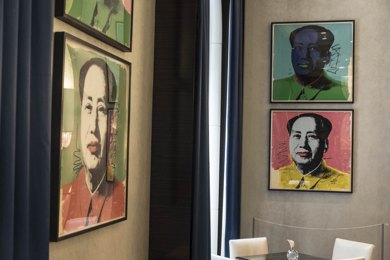 Mao prints by Andy Warhol. 