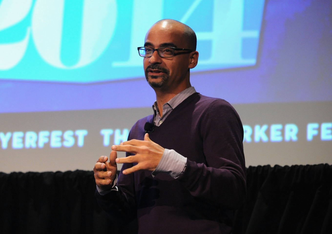 Writer Junot Diaz attends the Jersey Boys: David Chase, Junot Diaz, And Sam Lipsyte Moderated By David Remnick during The New Yorker Festival 2014 on Oct. 10, 2014 in New York City. 