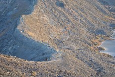 Hikers explore Mount Ile Lewotolok, one of the peaks that have become a part of "Festival Tiga Gunung" (Three Mountains Festival, F3G) in Lembata regency, East Nusa Tenggara.
