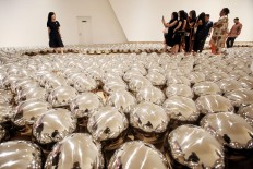 Art 'damaged' at interactive exhibit at Museum Macan