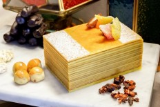 'Lapis legit' from The Mandarin Cake Shop at Mandarin Oriental hotel in Central Jakarta. 
