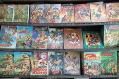 Legendary: Established in 1961, Maranatha comic store in Bandung, West Java remains open, offering popular wayang comic books.