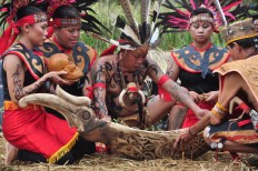 Dayak tribes perform rituals to cool electoral tensions