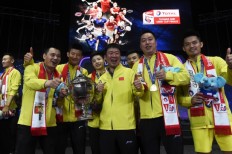China beat Japan to win 10th Thomas Cup title