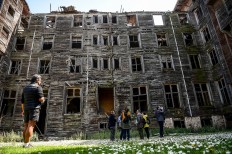 Europe's largest wooden building awaits salvation off Istanbul