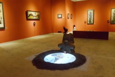 Afghan artist's 'Iron Cocoon' lights up Jogja Art Week